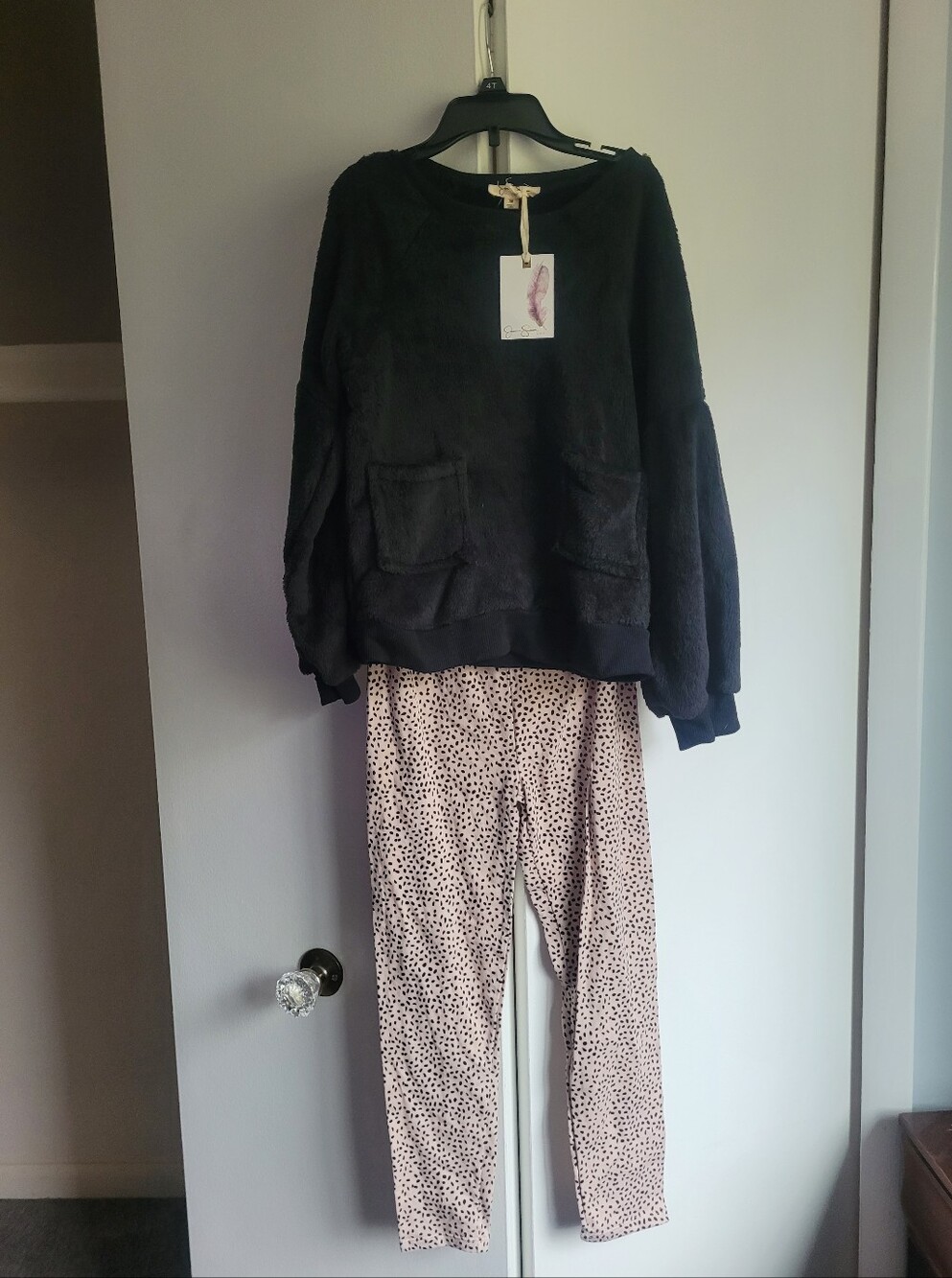 NWT 7/8 Jessica Simpson Matching Set Cozy Soft Shirt And Leggings